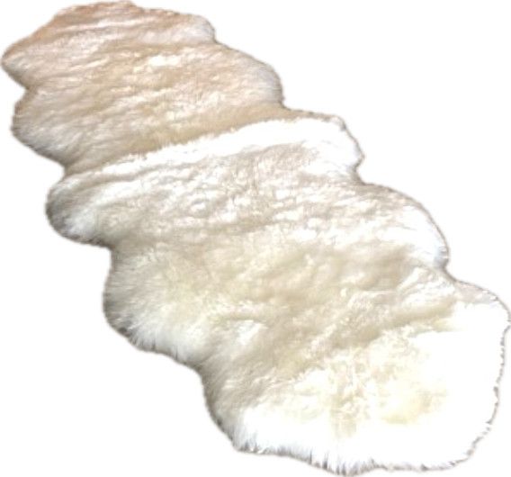 Double Quilt- Lined Sheepskin Hide, Rug