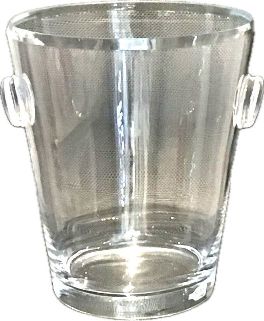 Beveled Glass Ice Bucket / Cooler 10&quot;