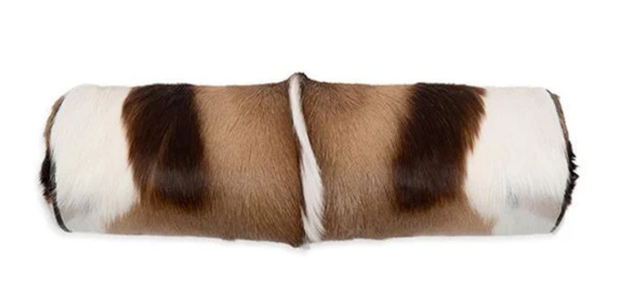 Pillow, Springbok Hide Bolster 6 x 20