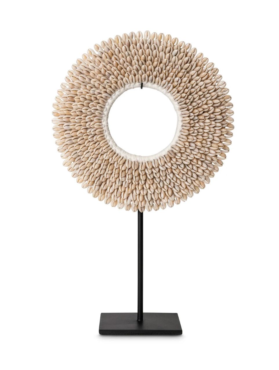 Cowry Shell Necklace on Stand, Extra Small 8&quot; x 11&quot;H