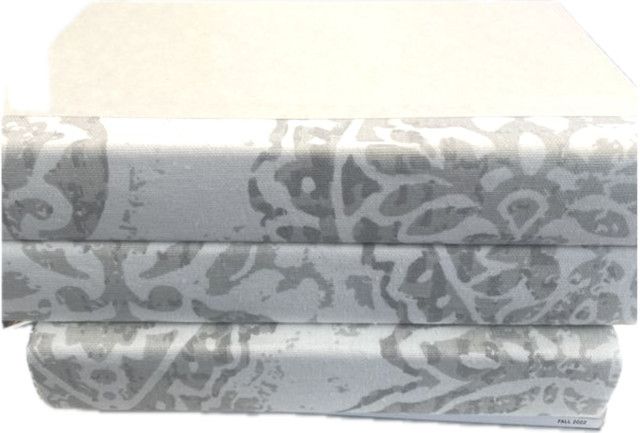 Book Damask Gray Blank Journal