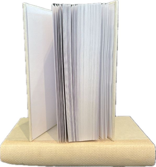 Book Blank Journal Grasscloth