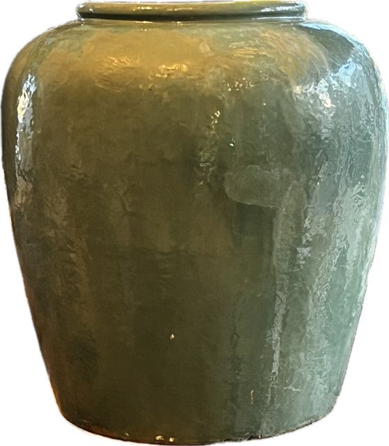 Celadon Floor Jar, X -Large 28&quot;H