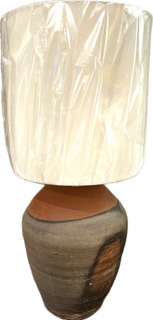 Chinese Clay Rice Wine Bottle Lamp 26&quot;H Varied