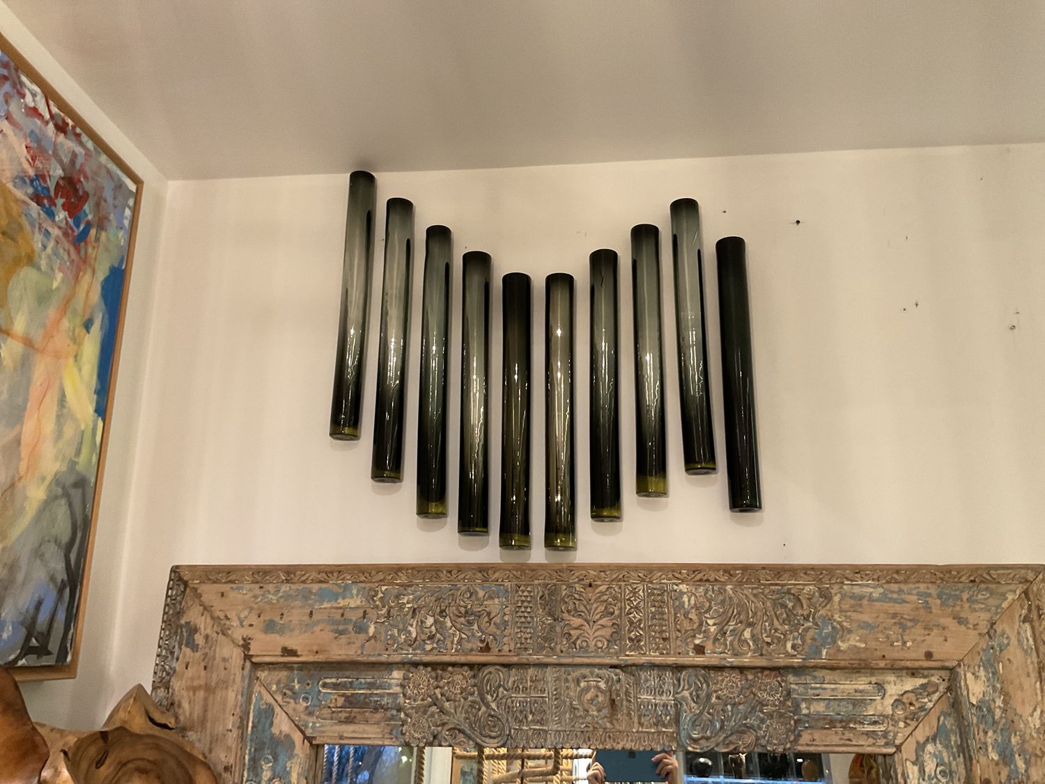 Wall Art, Hand Blown Vintage Glass Set