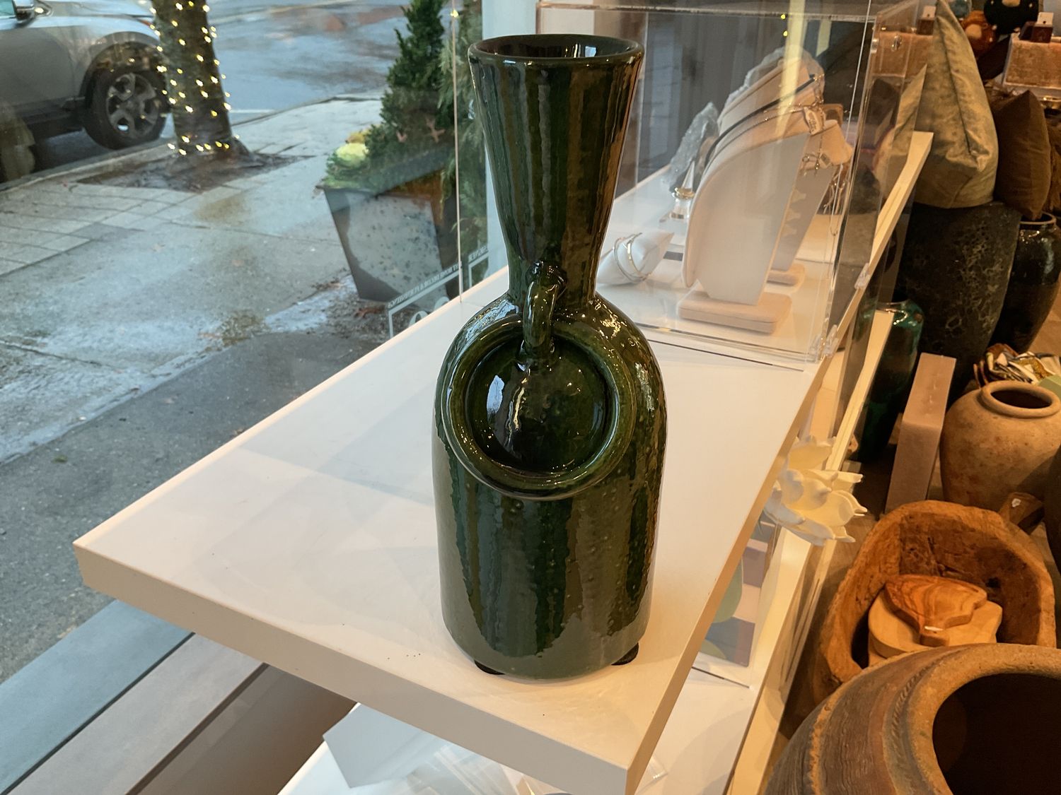 Tamegroute Emerald Loop Vase , 5&#39;&#39;x5&#39;&#39;x12&#39;&#39;