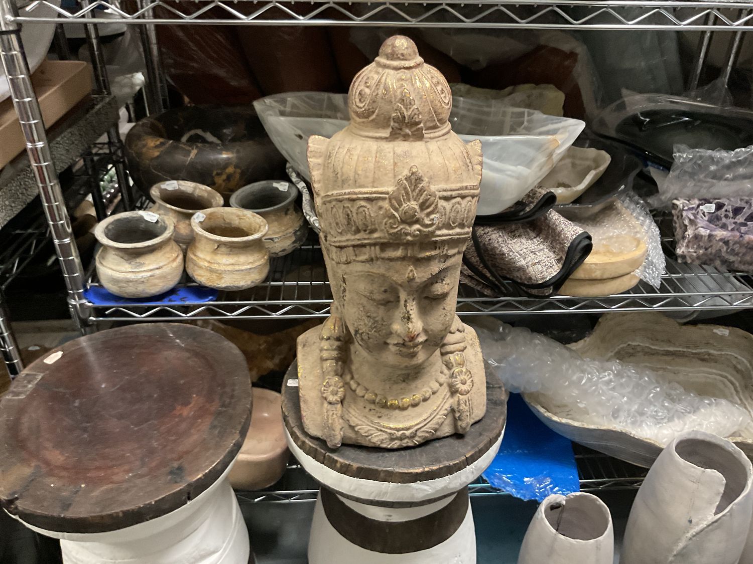 Buddha Head, 9&#39;&#39;x8&#39;&#39;x17&#39;&#39;