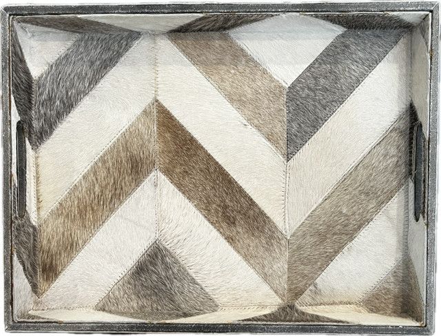 Hide Tray - chevron pattern 12" x 15"