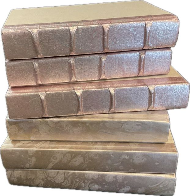 Metallic Lavender Book Decorative