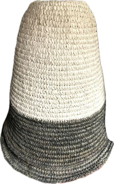 Artisan Hand-made Shade From Bali With Polished Nickel 3-Arm Fixture, 24" H x 23"D