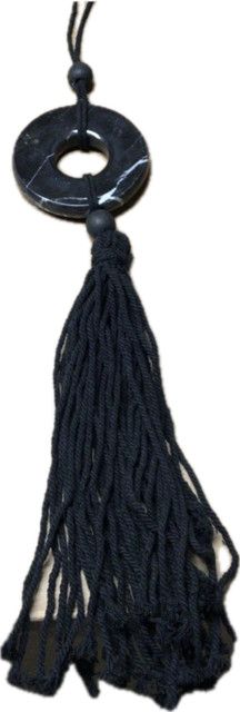 Black marble tassel