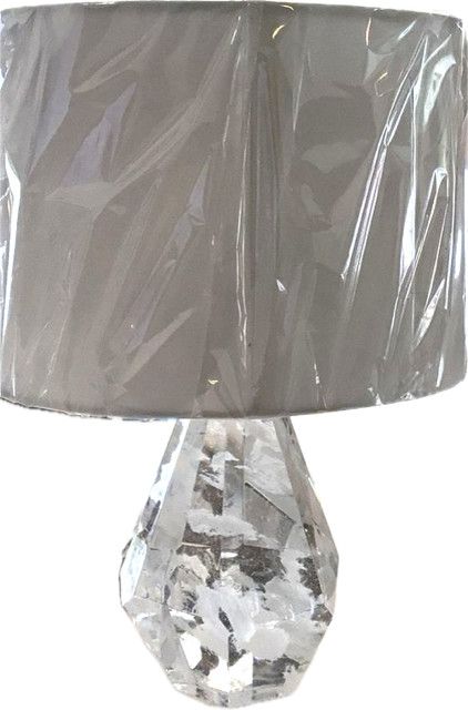 Quartz Lamp- 13"H / Shade 7"Hx10"Wx7"D