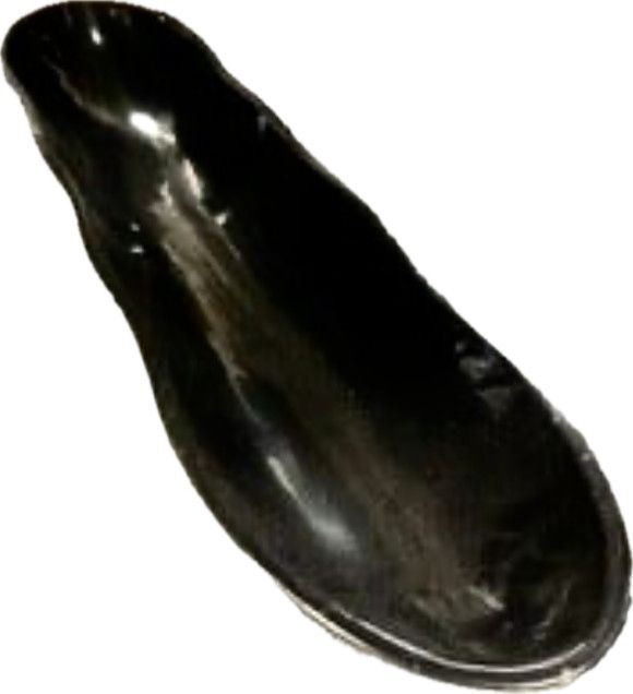 Onyx Canoe,  Polished Black ,  36"L x 8" W x 5" H