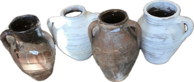 Artisan Clay Pots, Various Sizes Colors