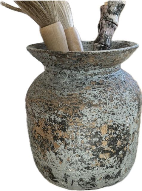 Teal/Blue Mid 20th Century Oil Pot