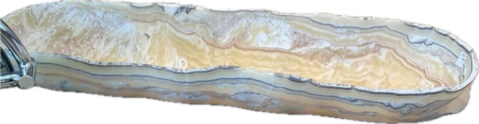 Onyx Canoe, Matte finish, Beige/Tan/Grey, 35"L x 9" W x 5"D