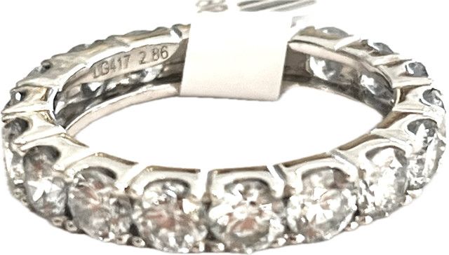 Ring - Lab10K WG, 2.86 ct, Size 5.5 Diamond Eternity Band