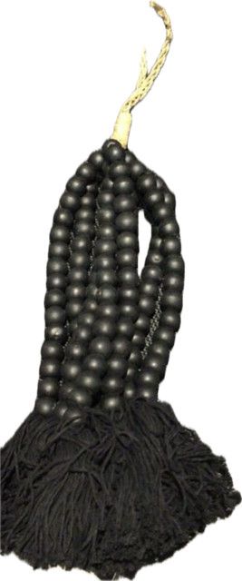 Black Bead Tassel