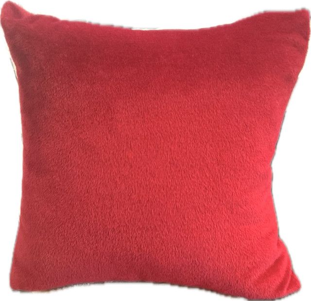 Pillow 20x20 Holly Hunt Dark Red Mohair