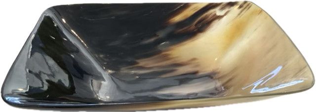 Genuine Horn Bowl, Rectangular, 9.5" x 6.5"