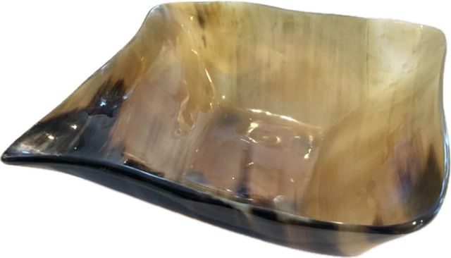 Genuine Horn Bowl, 7" square
