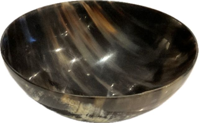 Genuine Ankole Watusi Horn Bowl, 6.5" D