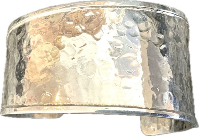 Cuff Sterling Asymmetric Hammered