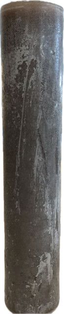 Pillar Candle, Gray, 20" H x 4" D