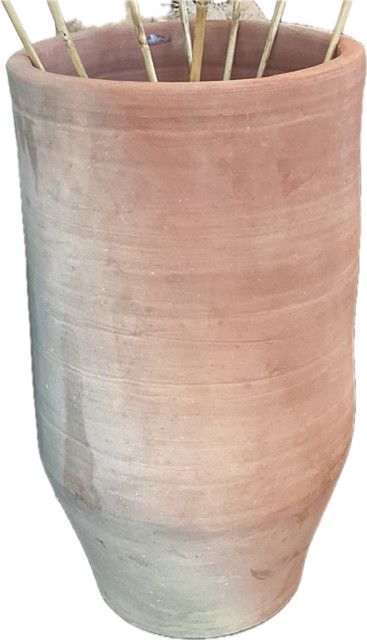 Terracotta Floor Pot Orange Hue 25.5