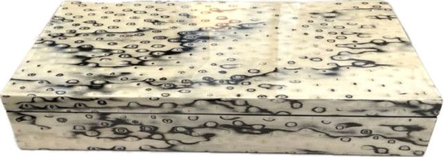 Box Birds Eye Lacquer  Lg, 16" x 8"