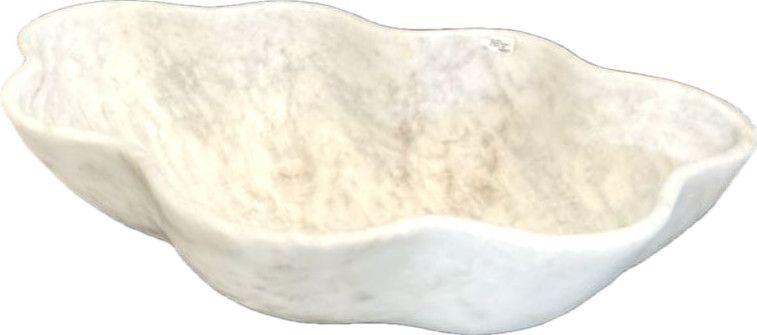 Onyx Bowl, Scalloped Whites / Lt. Grays Large