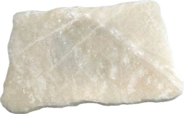 Lazy Susan Onyx Plate, 12x9x1" White,