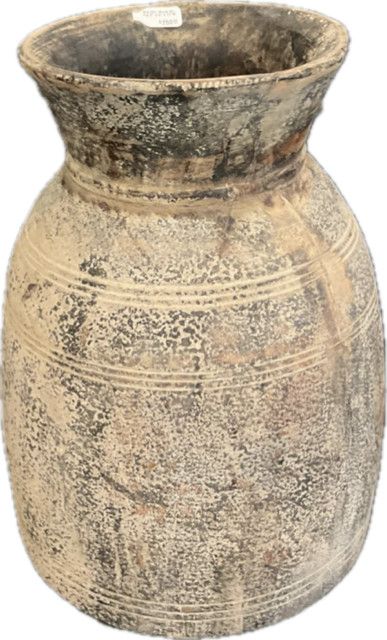 Antique Mid 20c. Wood Oil Pot 8" x 8" x 11"W