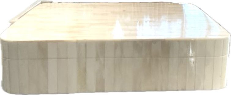 Box, Ellipse, White Bone, Large