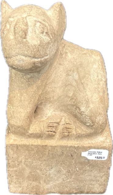 Stone Hand Carved Bookend Statue Thailand 7.75"