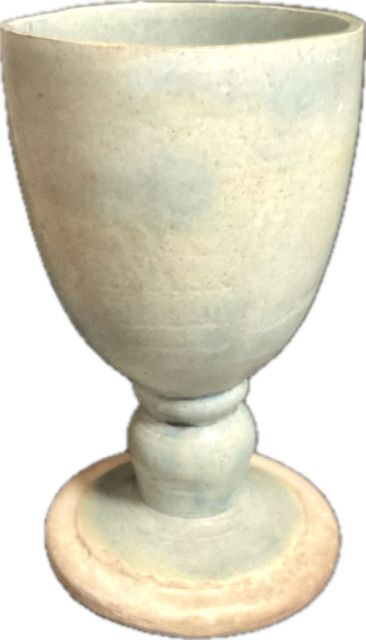 Ceramic Pale Green Vintage Belgium Vase 11.5”