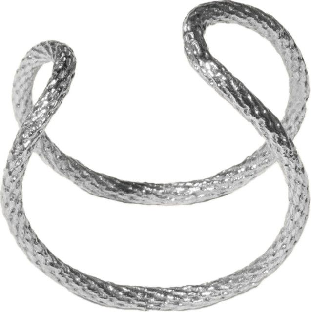 Bracelet, Cuff, Sterling Silver, "Double"