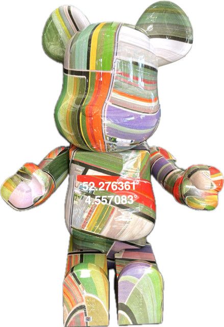 Bearbrick 28.5" Benjamin Grant Lisse, the Netherlands w/orig Box &amp; COA Tulip Field