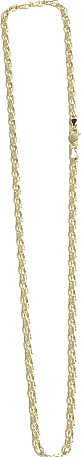 Necklace, 14k Rollo link chain, 18"