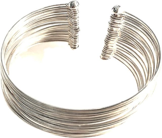 Bracelet, Sterling Multi-Strand Slinky Cuff, Sm