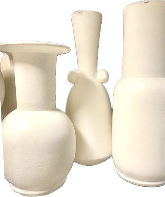 Beige White Washed Vases Varied