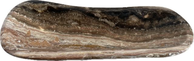 Onyx Bowl Organic Shape Multi Color 14" L