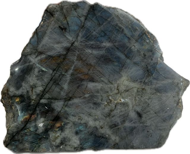 Labradorite Cut Base front polished, medium