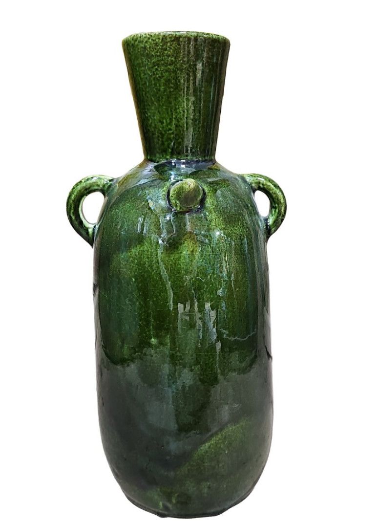 Tamegroute Twin Handle Vase , 5''x5''x12''