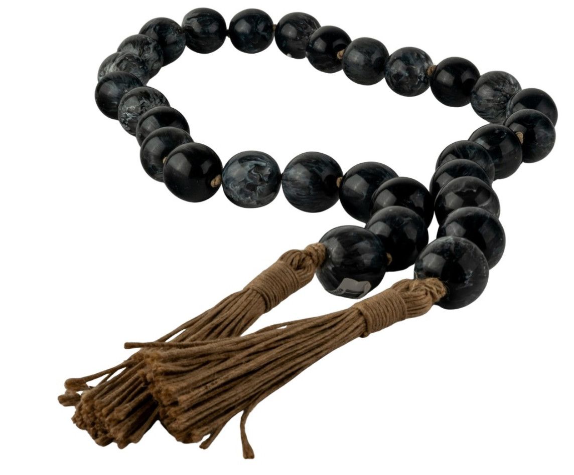 Marble Mist Resin Bead Garland , 44''x1''x1''