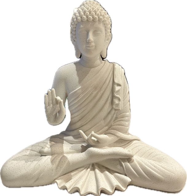 Sitting Buddha , 12''x11''x12'' Resin