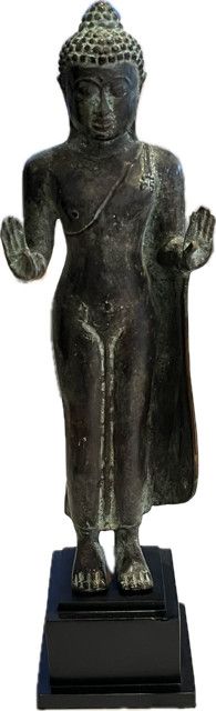 Standing Buddha On Stand , 3''x3''x12''