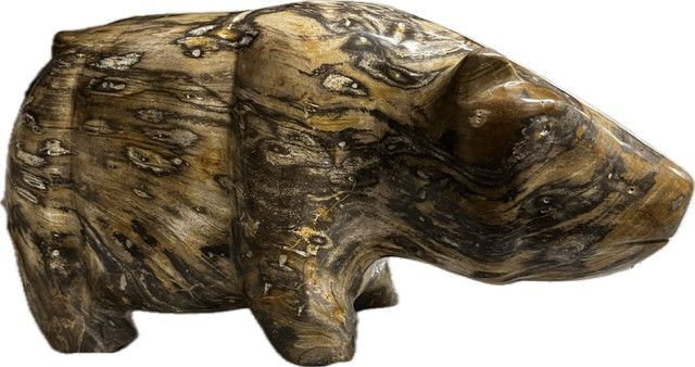 Petrified Stone Bear, 13''x5''x7''