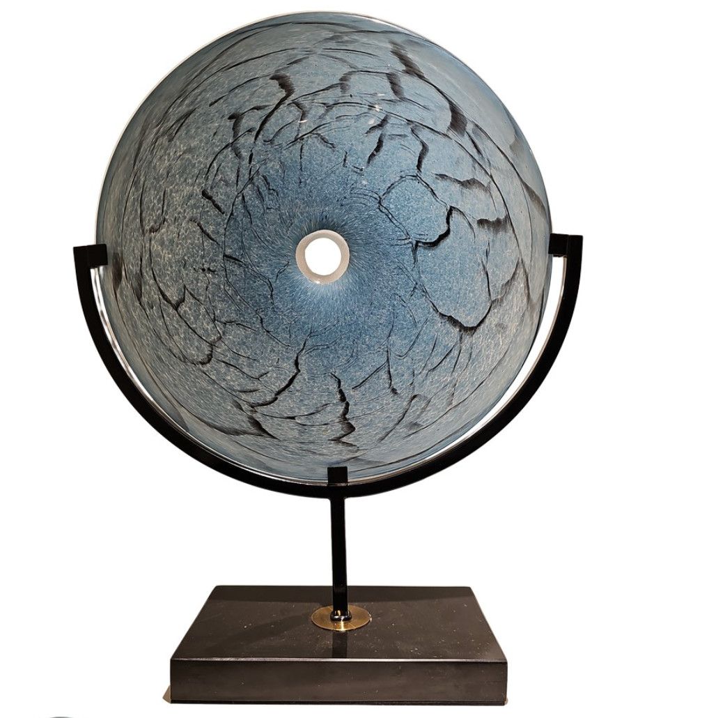 Glass Disk M, 13''x4''x17''  (disc) ON STAND