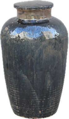 1940's Glazed Wine Jar w/Lid 15'''x24''